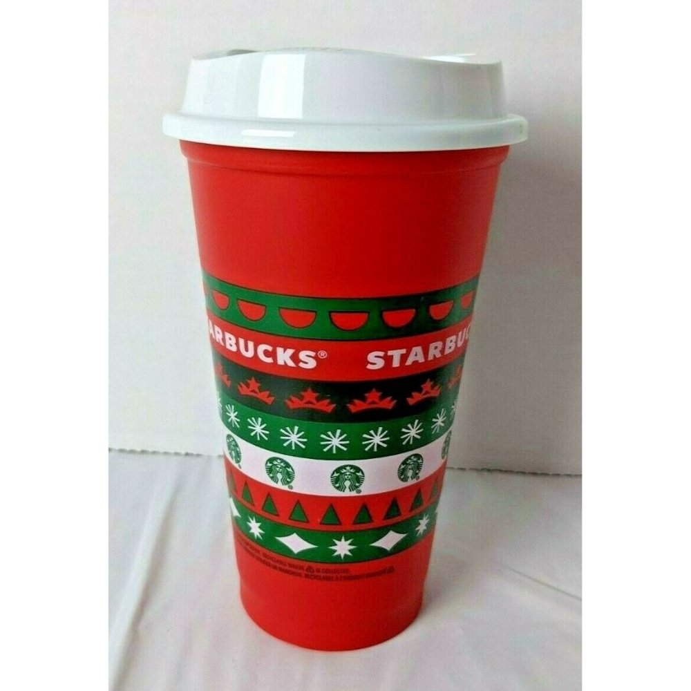 NEW Starbucks Christmas Holiday 2020 Reusable Plas